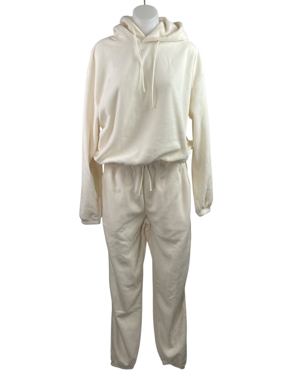 MP MyProtein Women's Cream Lounge Hoodie Hooded Sweatpants 2 Piece Set Size S